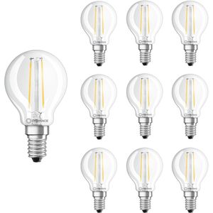 Ledvance - LED Filament Kogellamp E14 - 2.5W - 250lm - 2700K - Ø45mm - 10 stuks
