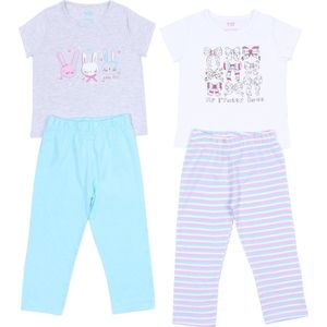 2x pyjama - konijntjes/strikjes