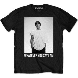 Eminem Heren Tshirt -XL- Whatever Zwart