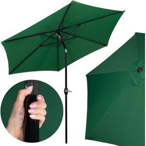 Springos Parasol | Parasols | Kantelbaar | Met Ventilatie | Groen | 260 cm