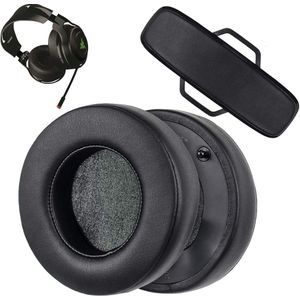 Memory Foam Oorkussens voor Draadloze Gaming Headsets - Glanzend Zwart