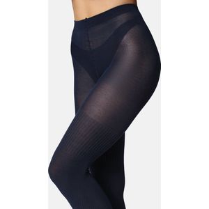 Bellivalini Dames Panty - 100 DEN - Medium gloss - Katoen - BLV-GI-1116 - Donkerblauw - S