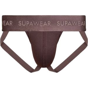SUPAWEAR Ribbed Jockstrap Peppercorn - MAAT S - Heren Ondergoed - Jockstrap voor Man - Mannen Jock