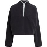 adidas Sportswear Tiro Fleece Sweatshirt met Halflange Rits - Dames - Zwart- L