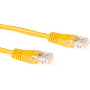 ACT CAT5E U/UTP netwerkkabel  2 meter - Geel