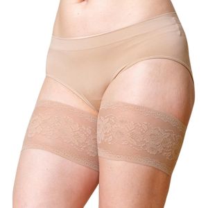 Bandelettes Original bovenbeenbanden – anti-schuur & antislip – Maat F 78–82 cm – Peony beige