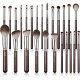 Jessup - Shimmer Brown - Make-up Kwasten Set - 25 Professionele Kwasten voor Foundation en Oogschaduw