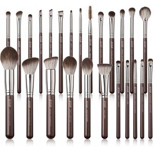Jessup - Shimmer Brown - Make-up Kwasten Set - 25 Professionele Kwasten voor Foundation en Oogschaduw