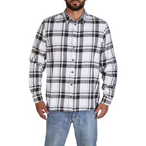 DENIMFY Heren Overhemd DFDean regular fit Wit S Volwassenen