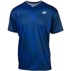 Yonex Sportshirt Crew Neck Heren Polyester Donkerblauw Maat Xs