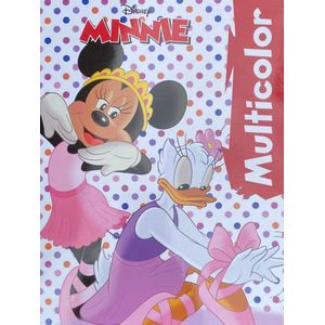 Disney - Multicolor kleurboek Minnie Mouse met voorbeelden in kleur 16 pagina's - Disney Classics - knutselen - kleuren - tekenen - creatief - verjaardag - kado - cadeau