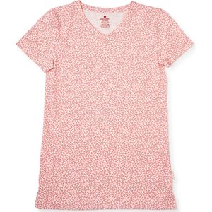 Little Label - zomer nachthemd - roze luipaard - bio katoen - 4Y/98-104