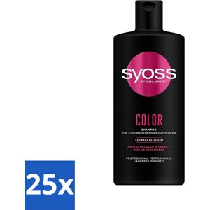 Syoss Color Shampoo - Shampoo - Kleurbehoud - 440 ml - Bulkverpakking - 25 stuks