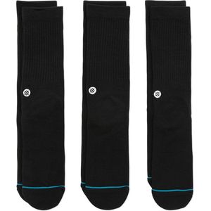 Stance casual 3P sokken icon zwart - 38-42