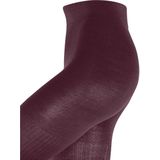 Damen Rib Couture eenkleurig wol panty dames claret - maat 8435
