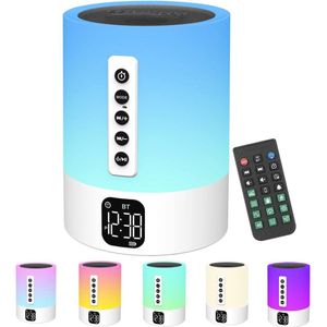 Multifunctionele Bluetooth-luidspreker 5-in-1 met Licht en Witte Geluidsmachine - Perfect als Geschenk voor Kinderen en Volwassenen