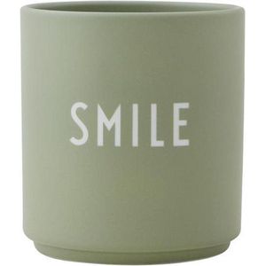 Design Letters - Favourite Cup Smile - Dusty Green