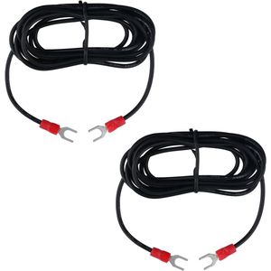 Allecto Plus - Draaitafel Aarde Draden Set van 2 in Zwart en Rood - Premium PVC - Geschikt voor Thuis en Professioneel Gebruik met Platenspelers - Duurzaam en Praktisch