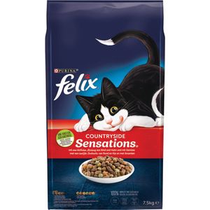 Felix Sensations Droog Countryside - Kattenvoer - 7.5kg