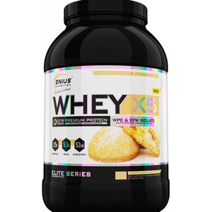 Genius Nutrition Whey-X5 (900g) Biscotti Cookies - Eiwitten - Wei-eiwit Mix