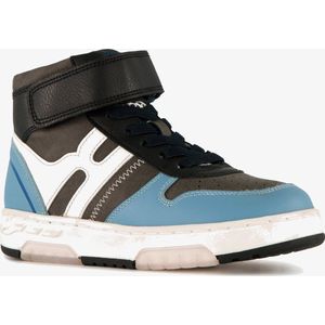 Braqeez hoge jongens sneakers blauw zwart - Maat 33 - Uitneembare zool