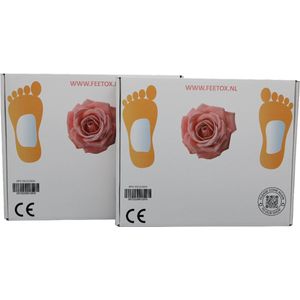 Detox voetpleister | Roos (64 stuks) - Ontgiften, beter stofwisseling, betere nachtrust, meer energie