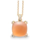 Quinn - Halsketting - Goud - 585/- 14 Karaat - Maansteen - 10x10mm