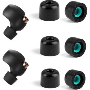 Set van 3 paar in-ear oordopjes, compatibel met Sony WF-1000XM5 WF-1000XM4 WF-1000XM3, oordopjes van traagschuim, antislip, voor sport en dagelijks gebruik