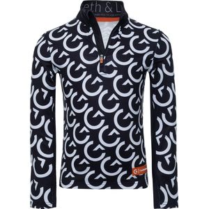 Gareth & Lucas Skipully The Fifty-Six - Kinderen maat 104 - 100% Gerecycled Polyester - Midlayer Sportshirt - Wintersport