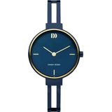 Danish Design Barbara IV72Q1265 Dames Horloge Blauw - 30 mm