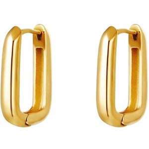 Square - Oorbellen - Goud