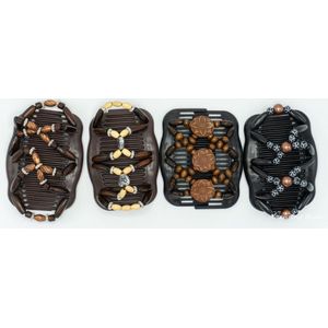 Haarkammen - haarkam opsteken - haarsieraden - haarclip - AKTIE prijs - dubbele kam - haarspeld - 4 stuks - laatste stuks -