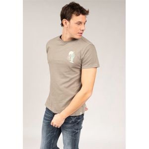 DEELUXE T-shirt met safariprintSAFARI Light Khaki