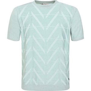 Gabbiano T-shirt Knit T Shirt Met Structuur 154570 599 Sea Green Mannen Maat - S