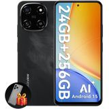 Blackview COLOR 6 Smartphone - 24GB RAM - 256GB ROM - 6.67 Inch - 5000mAh - Dual 4G LTE - Android 15 - GPS - Zwart