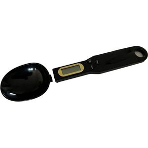 Afecto digitale keukenweegschaal | digitale lepel weegschaal zwart | handig! | weeglepel | inclusief batterij | maatlepel |