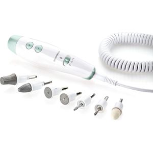 Silvercrest Manicure & Pedicure set - Mint - 7x opzetstukken - 1x opbergtas - 1x netadapter - 1x spiraalkabel