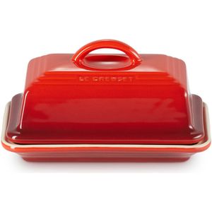 Le Creuset Aardewerken botervloot Kersenrood