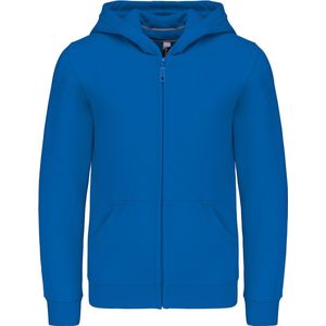 Kariban Kinder hooded sweater met rits K455 - Light Royal Blue - 6/8 Y (6/8 ans)