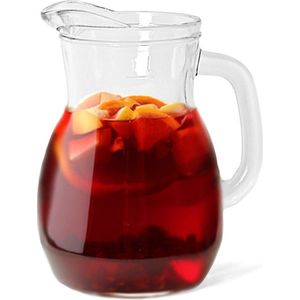 Glazen sangria schenkkan 1 liter - Wijnkannen/sangriakannen/schenkkannen