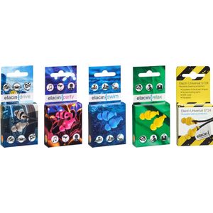 Elacin - Universal Swim Oordoppen - Herbruikbaar - Zacht - Voor Wateractiviteiten