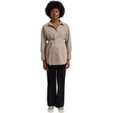 Tuniekblouse - Taupe - Biologisch Katoen - Voor Zwangerschap en Borstvoeding