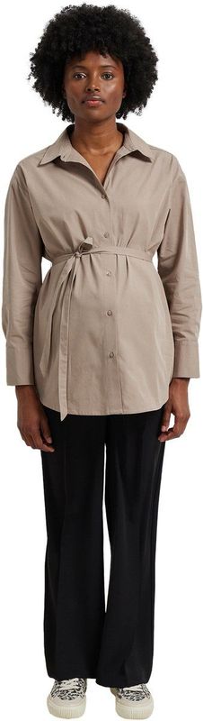 Tuniekblouse - Taupe - Biologisch Katoen - Voor Zwangerschap en Borstvoeding