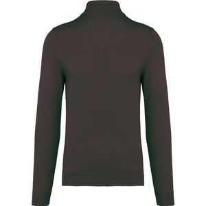 Pullover/Cardigan Heren XXL Kariban Rolkraag Lange mouw Dark Grey 50% Katoen, 50% Acryl