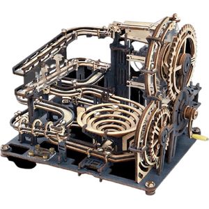 Robotime Knikkerbaan - Inclusief 10x Knikkers - Marble Run - DIY - 3D - Houten Modelbouw - LG501 - Modelbouwpakket