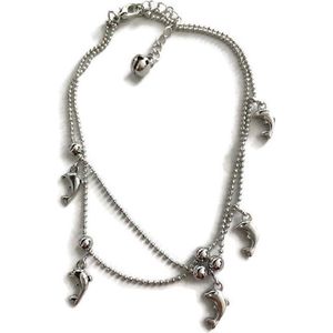 Petra's Sieradenwereld - Enkelbandje dolfijntjes