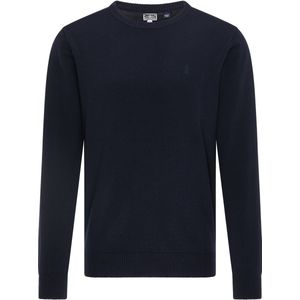 DreiMaster - Gebreide Trui - Marine - Ronde Hals