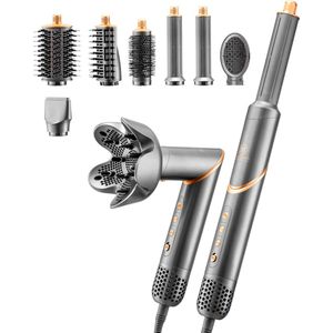Mellian MysticBlow Airstyler - Föhnborstel 8 in 1 - Multistyler Föhn met Diffuser - Stijlborstel - Krultang - Krulborstel