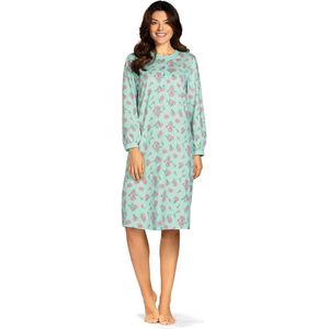 Comtessa - Klassiek dames nachthemd - Lange mouw - Mint - Maat 52