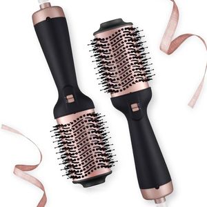 3-in-1 warme luchtborstel voor föhnen, glad maken en volume - roterend gladmakend borstelapparaat